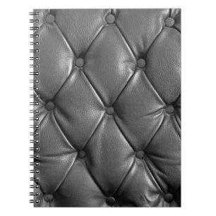 pattern of black genuine leather texture using as  notebook