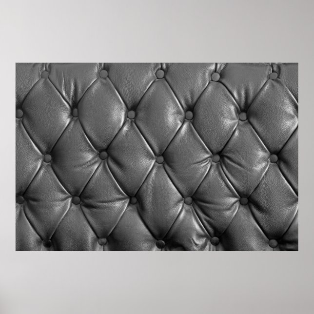 pattern of black genuine leather texture using as  poster (Front)
