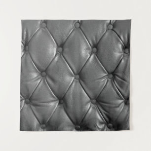 pattern of black genuine leather texture using as  tapestry
