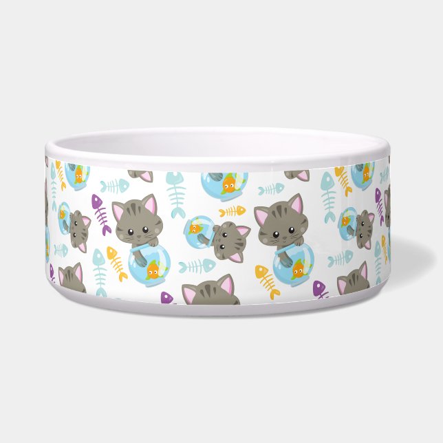 Pattern Of Cats, Cute Cats, Kittens, Fish (Front)