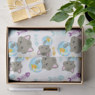 Pattern Of Cats, Cute Cats, Kittens, Fish Tissue Paper