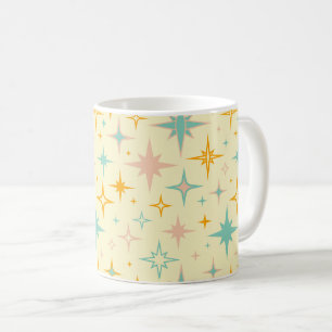 Pattern of colorful retro stars coffee mug