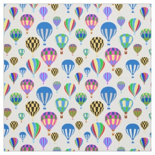Pattern Of Colourful Hot Air Balloon Images Fabric