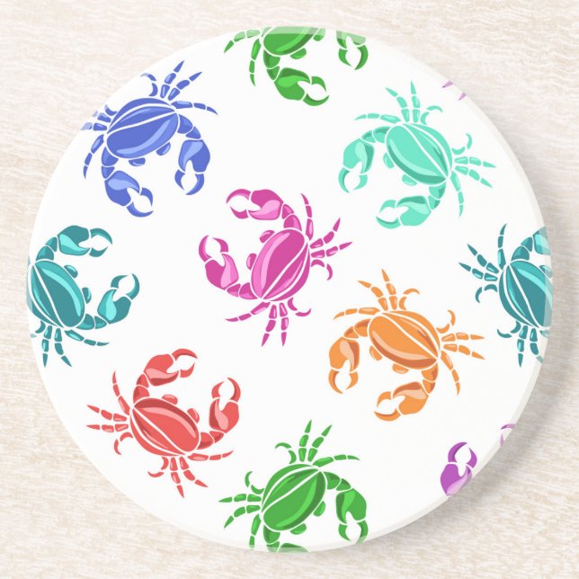 Pattern Of Crabs Coaster (Front)