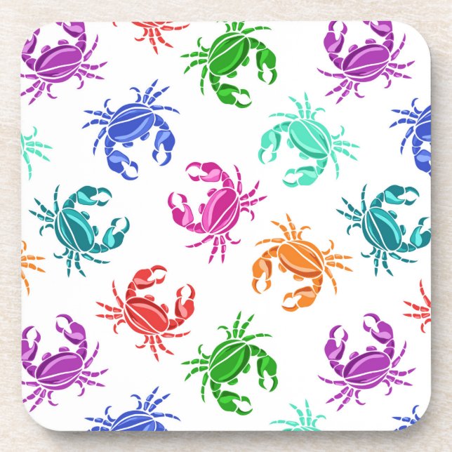 Pattern Of Crabs Coaster (Front)
