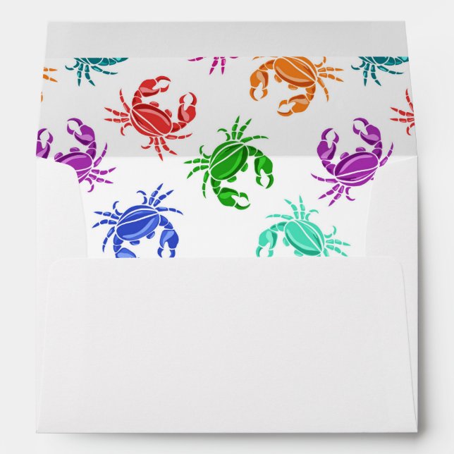 Pattern Of Crabs Envelope (Back (Bottom))