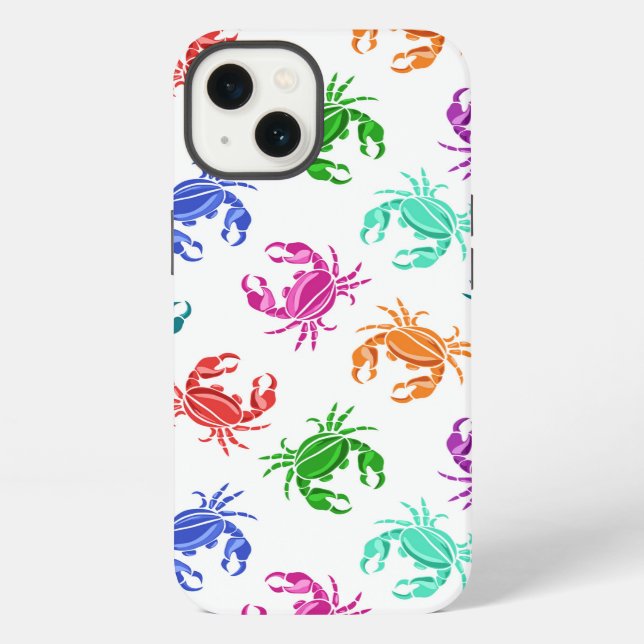 Pattern Of Crabs iPhone Case (Back)