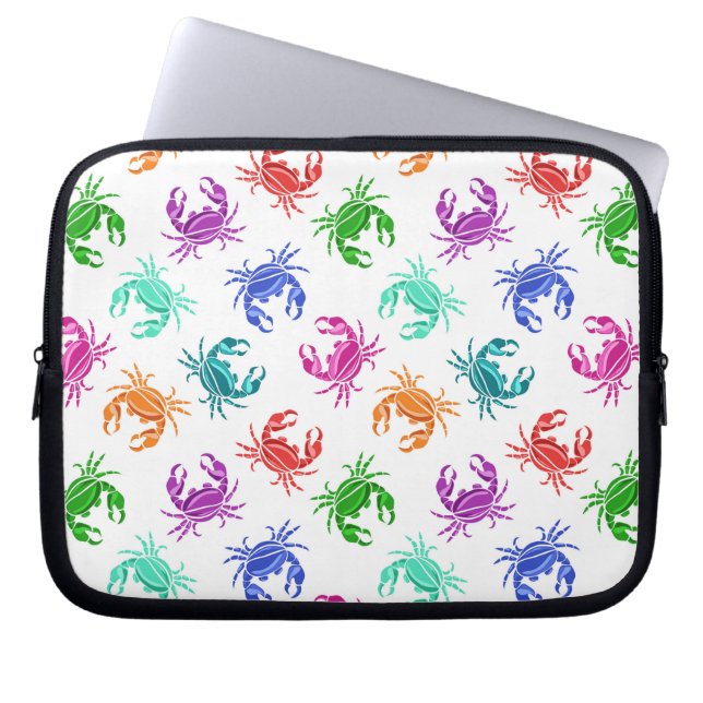 Pattern Of Crabs Laptop Sleeve (Front)