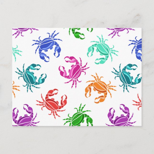 Pattern Of Crabs Postcard (Front)