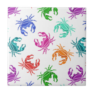 Pattern Of Crabs Tile