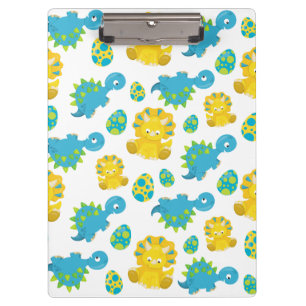 Pattern Of Dinosaurs, Cute Dinosaurs, Baby Dino Clipboard