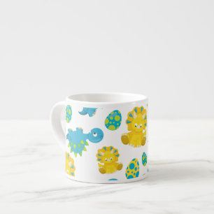 Pattern Of Dinosaurs, Cute Dinosaurs, Baby Dino Espresso Cup