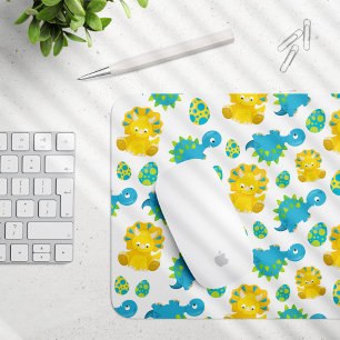 Pattern Of Dinosaurs, Cute Dinosaurs, Baby Dino Mouse Pad