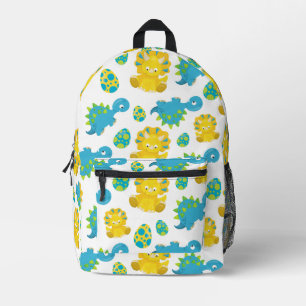 Pattern Of Dinosaurs, Cute Dinosaurs, Baby Dino Printed Backpack