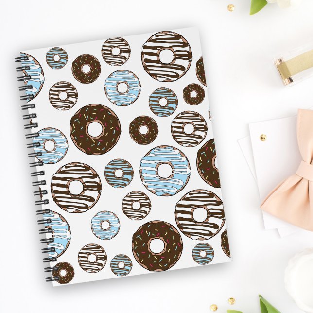 Pattern Of Doughnuts, Blue Doughnuts, Brown Doughn Planner (Creator Uploaded)
