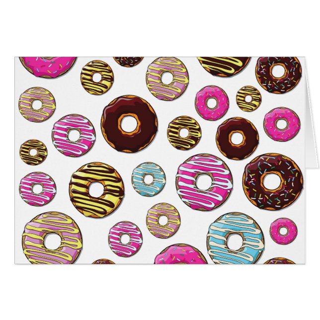 Pattern Of Doughnuts, Colourful Doughnuts, Sprinkl (Front Horizontal)