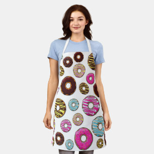Pattern Of Doughnuts, Colourful Doughnuts, Sprinkl Apron