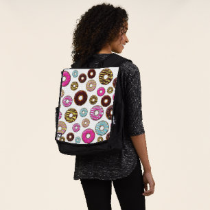 Pattern Of Doughnuts, Colourful Doughnuts, Sprinkl Backpack