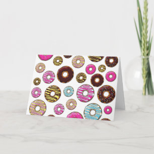Pattern Of Doughnuts, Colourful Doughnuts, Sprinkl Card