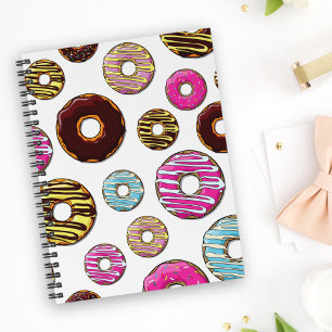 Pattern Of Doughnuts, Colourful Doughnuts, Sprinkl Notebook
