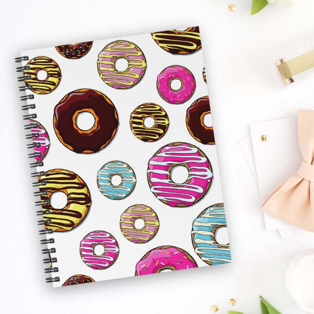 Pattern Of Doughnuts, Colourful Doughnuts, Sprinkl Notebook (Creator Uploaded)