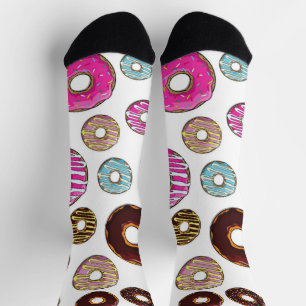 Pattern Of Doughnuts, Colourful Doughnuts, Sprinkl Socks