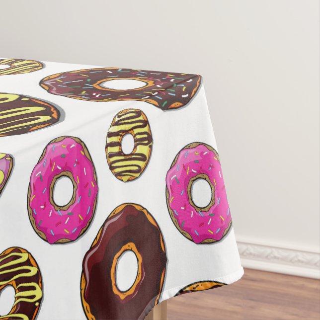 Pattern Of Doughnuts, Colourful Doughnuts, Sprinkl Tablecloth (In Situ)