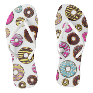 Pattern Of Doughnuts, Colourful Doughnuts, Sprinkl Thongs