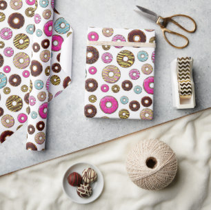 Pattern Of Doughnuts, Colourful Doughnuts, Sprinkl Wrapping Paper