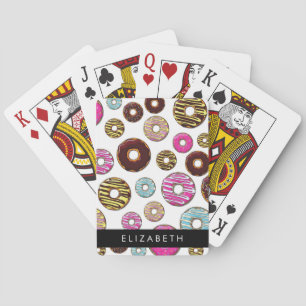 Pattern Of Doughnuts, Colourful Doughnuts, Your Na Playing Cards