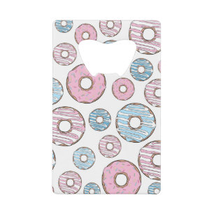Pattern Of Doughnuts, Pink Doughnuts, Blue Doughnu