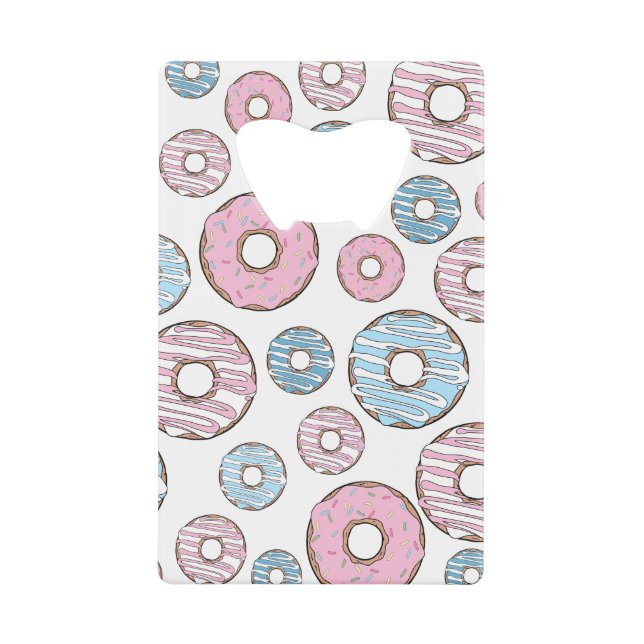 Pattern Of Doughnuts, Pink Doughnuts, Blue Doughnu