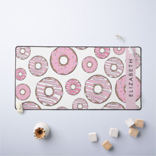 Pattern Of Doughnuts, Pink Doughnuts, Icing, Your Desk Mat