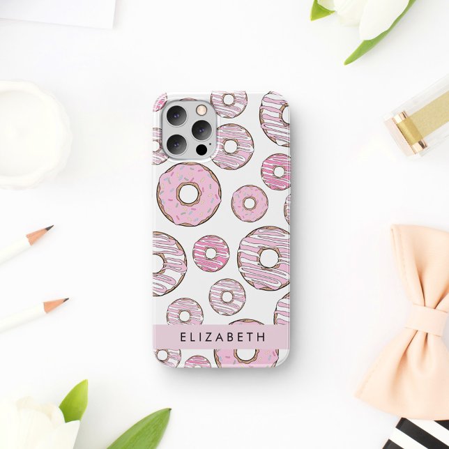 Pattern Of Doughnuts, Pink Doughnuts, Icing, Your  iPhone 16 Case (Creator Uploaded)
