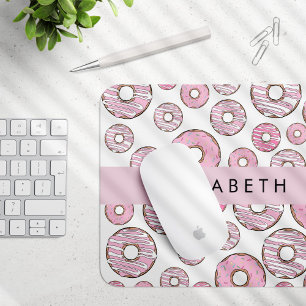 Pattern Of Doughnuts, Pink Doughnuts, Icing, Your Mouse Pad