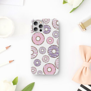 Pattern Of Doughnuts, Pink Doughnuts, Purple Dough