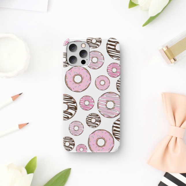 Pattern Of Doughnuts, Pink Doughnuts, White Doughn (Creator Uploaded)