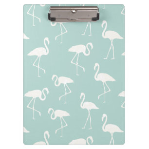Pattern Of Flamingos, Flamingo Pattern, Blue Clipboard