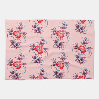 pattern of flowers tea towel