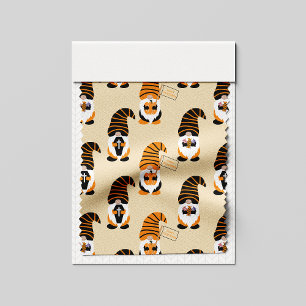 Pattern Of Gnomes, Halloween Gnomes Trick Or Treat Fabric