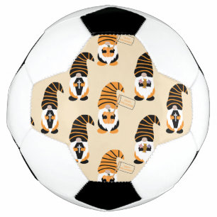 Pattern Of Gnomes, Halloween Gnomes Trick Or Treat Soccer Ball