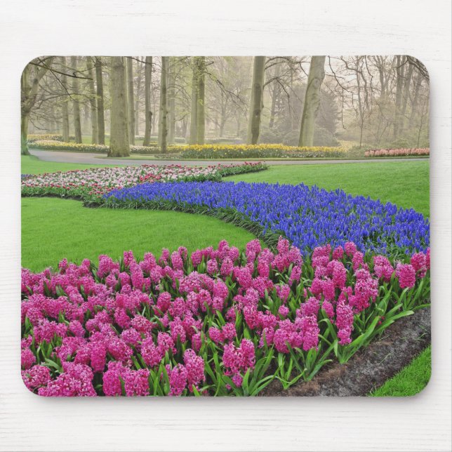 Pattern of Grape Hyacinth, tulips, and 2 Mouse Pad (Front)