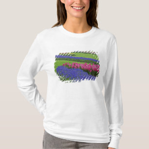 Pattern of Grape Hyacinth, tulips, and T-Shirt