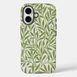 Pattern of green leafy branches  iPhone 16 case