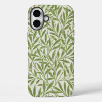 Pattern of green leafy branches 