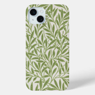 Pattern of green leafy branches iPhone 15 mini case