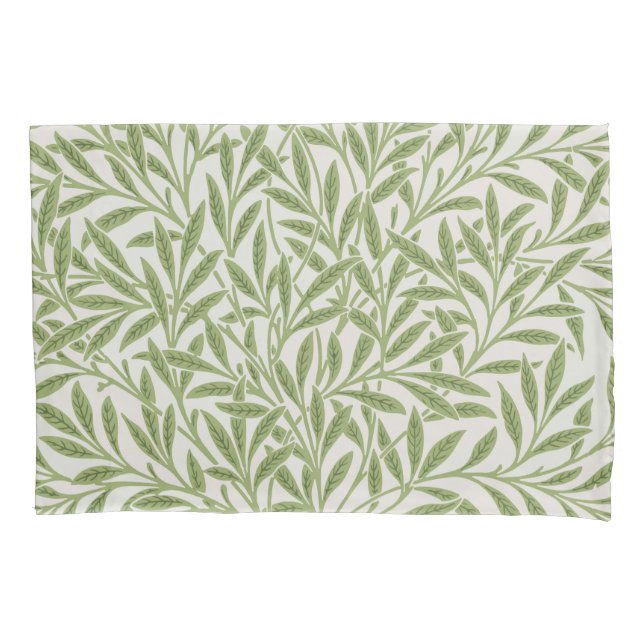Pattern of green leafy branches  pillowcase (Front-Left)