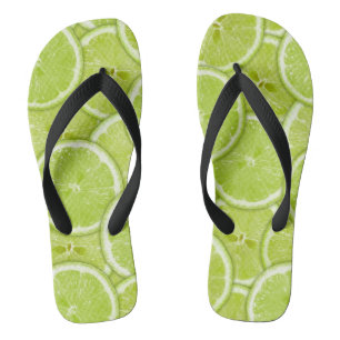 Pattern Of Green Lime Slices Thongs