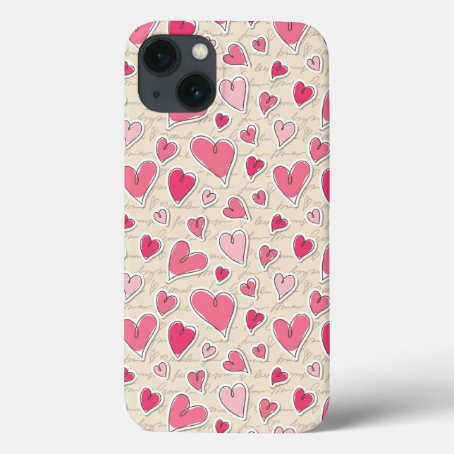 Pattern of Hearts Case-Mate iPhone Case (Back)