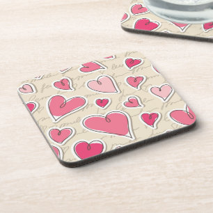 Pattern of Hearts Coaster